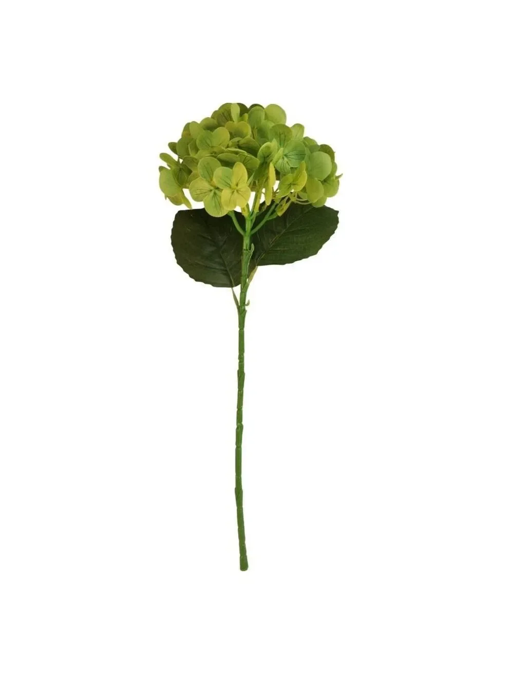 Apple Green Artificial Hydrangea Stem Silk Flower Faux Floral Wedding Decor